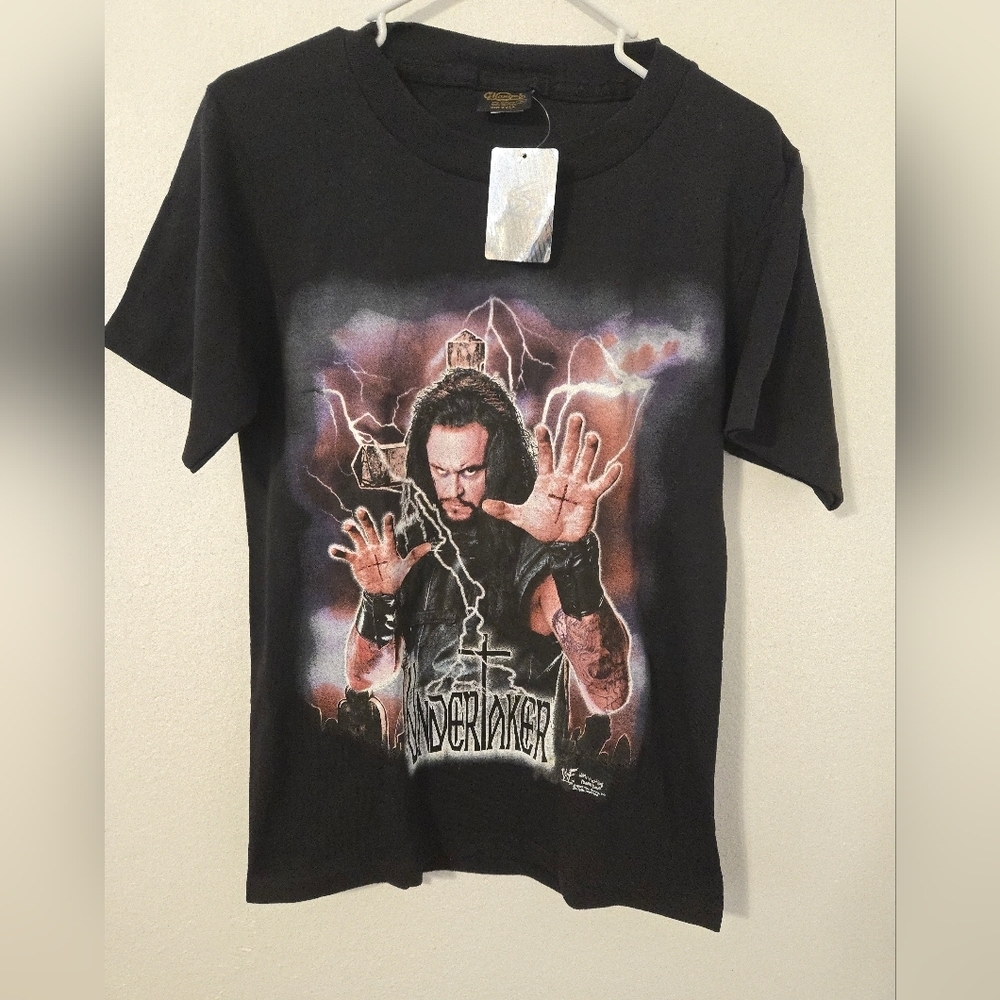Vintage 1998 The Undertaker WWF T Shirt Mens Small With Tag Single Stitch WWE